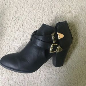 Black ankle boots